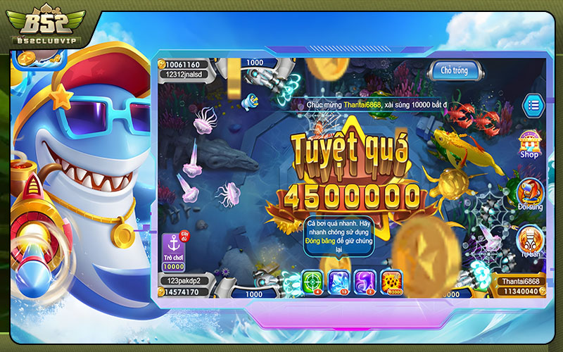 Chiến thuật chơi game vua bắn cá B52club